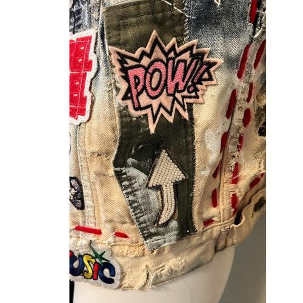 DREAM & DESTROY '“DESTRUCT” Destroyed Denim Vest