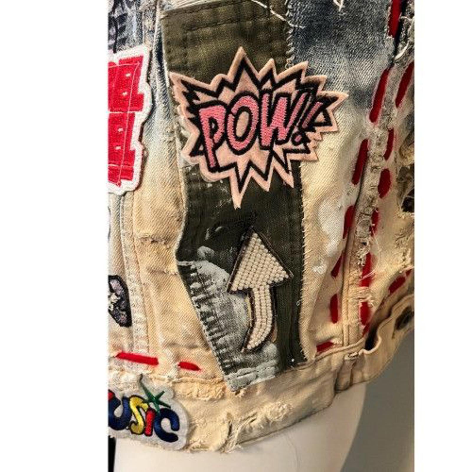 DREAM & DESTROY '“DESTRUCT” Destroyed Denim Vest