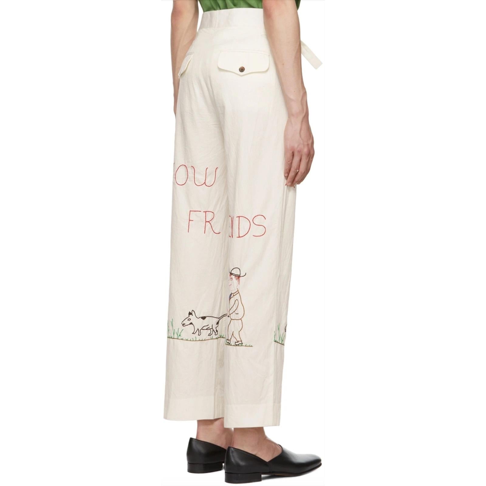 BODE Howdy Friends Chainstitch pants