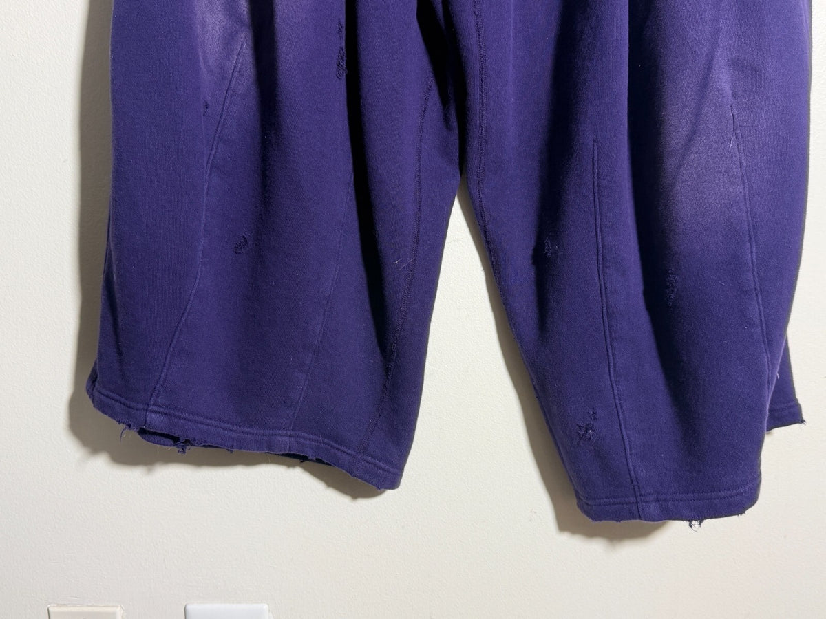 Needles Deconstructed H.D. Sweatpants Cotton French Terry Purple L NEPENTHES