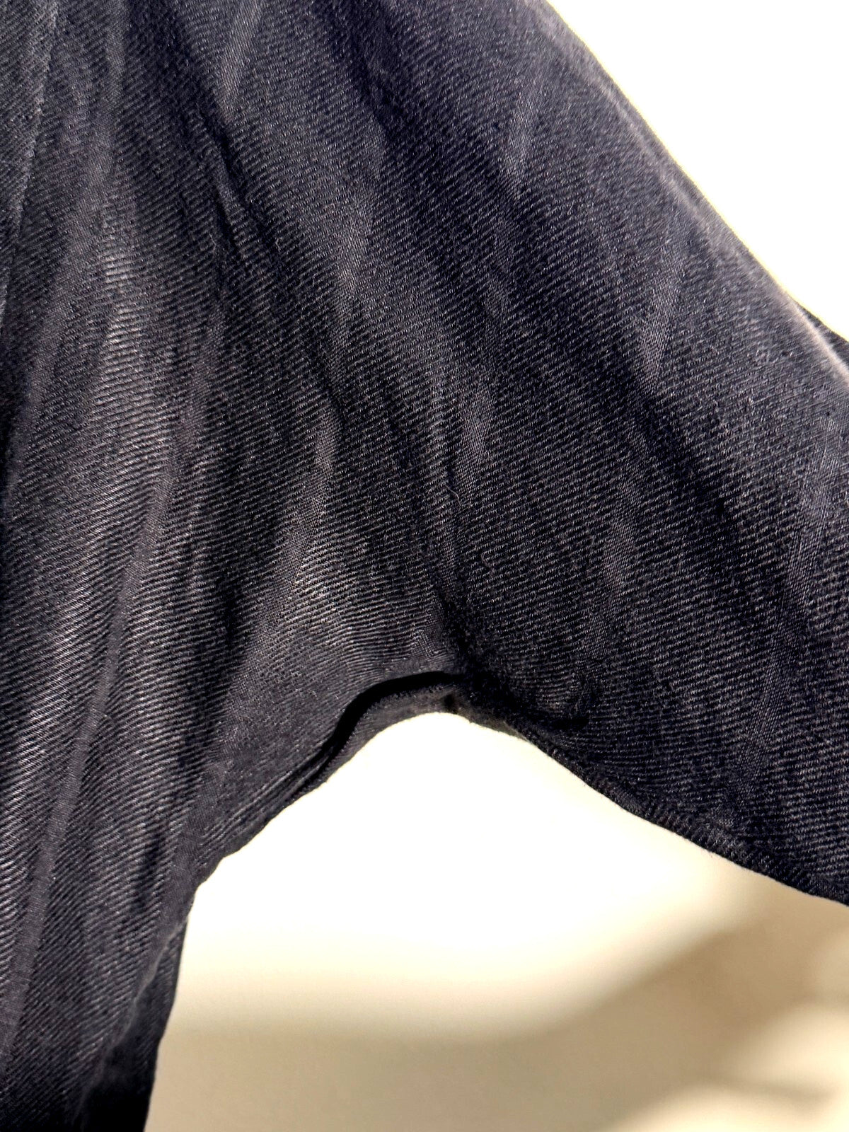 BARBARA I GONGINI BLACK LINEN AVANT GARDE JACKET 38 M