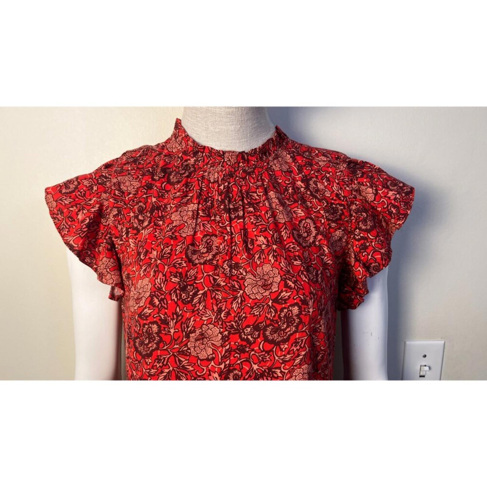 ULLA JOHNSON HANA Poppy Floral Dress