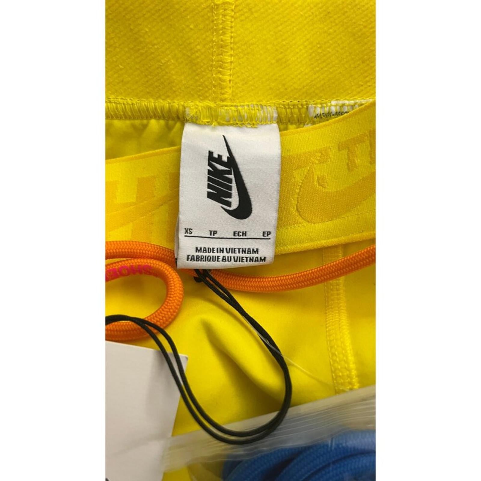 OFF WHITE X NIKE Yellow Sports Leggings
