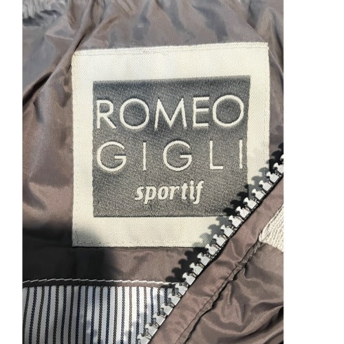 Romeo Gigli Gray Windbreaker Jacket