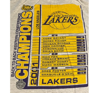 2001 Lakers Kobe Bryant Championships T-shirt